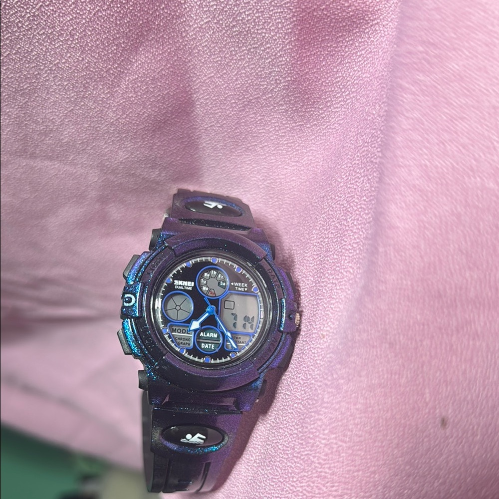 SKMEI Dark Blue with Sporty Dual Display